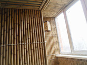 Отделка бамбуковым полотном, гибким камнем, фото 3